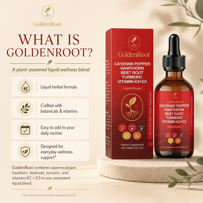 GoldenRoot Daily Heart & Circulation Support Drops
