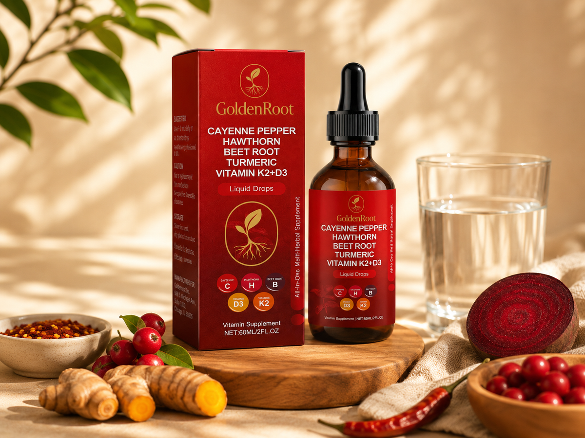 GoldenRoot Daily Heart & Circulation Support Drops
